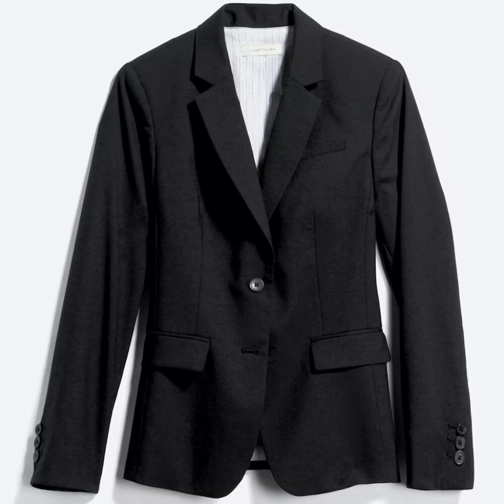 41 Hawthorn Montgomery Essential Blazer in Black